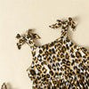Baby Girls Leopard Printed Splicing Dress Wholesale Baby Dresses - PrettyKid