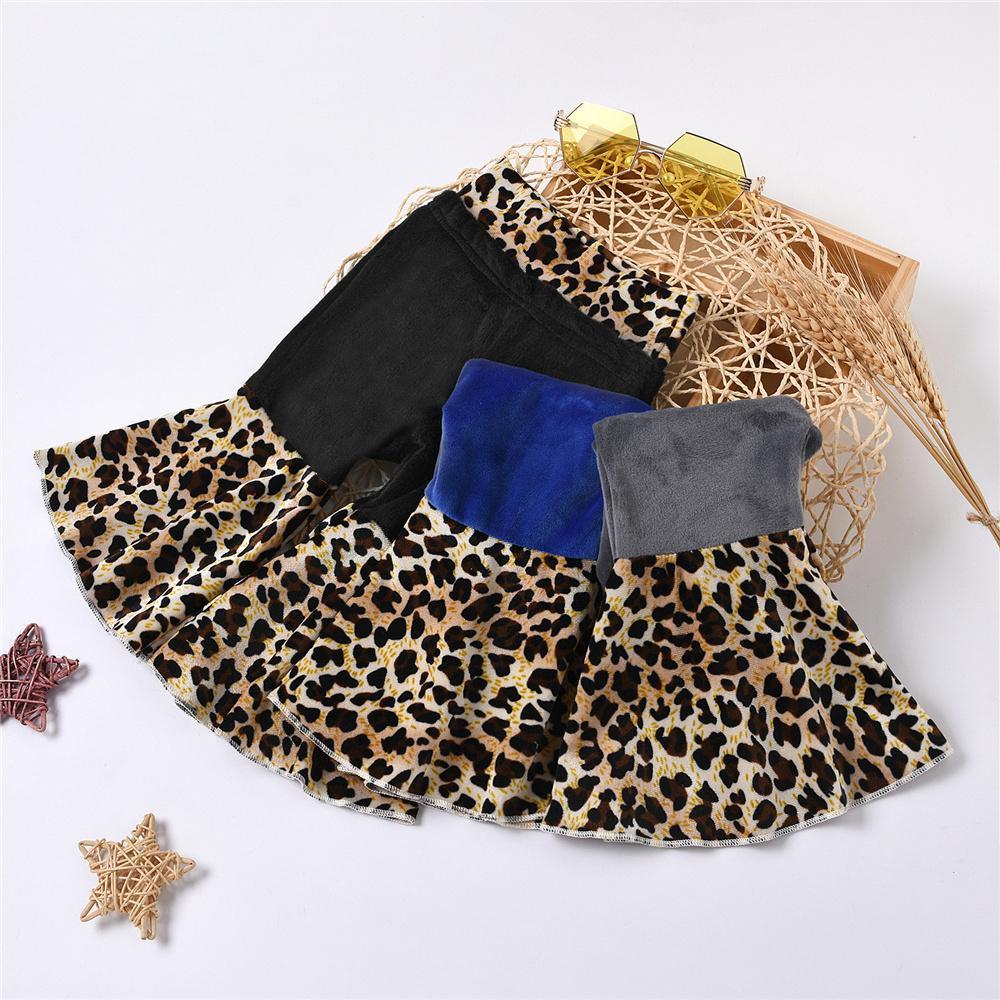 Baby Girls Leopard Printed Wide Leg Flared Trousers Wholesale Baby clothing - PrettyKid