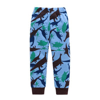 Boys Letter Cartoon Dinosaur Printed Tops & Pants Boys Clothes Wholesale - PrettyKid