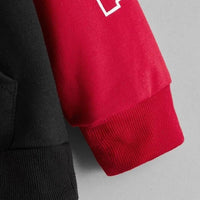 Toddler Unisex Letter Color Block Crew Neck Top Wholesale Children - PrettyKid