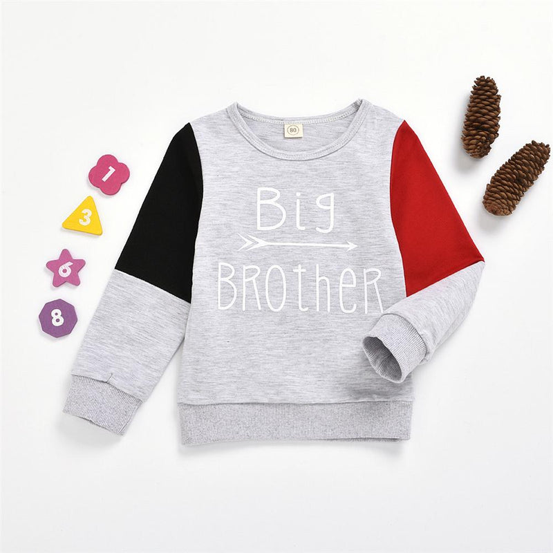 Toddler Boy Letter Color Block T Shirt Boy Boutique Clothing Wholesale - PrettyKid