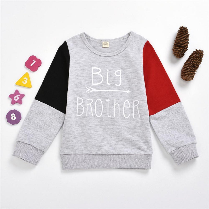 Toddler Boy Letter Color Block T Shirt Boy Boutique Clothing Wholesale - PrettyKid