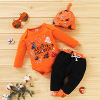 Baby Unisex Letter Halloween Romper & Pants & Hat Wholesale Baby - PrettyKid