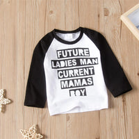 Toddler Boys Letter Long Sleeve Top & Camo Pants Wholesale Boys Suits - PrettyKid