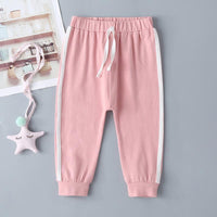 COTTNBABY Letter Print Color Constrast Tracksuit Set - PrettyKid