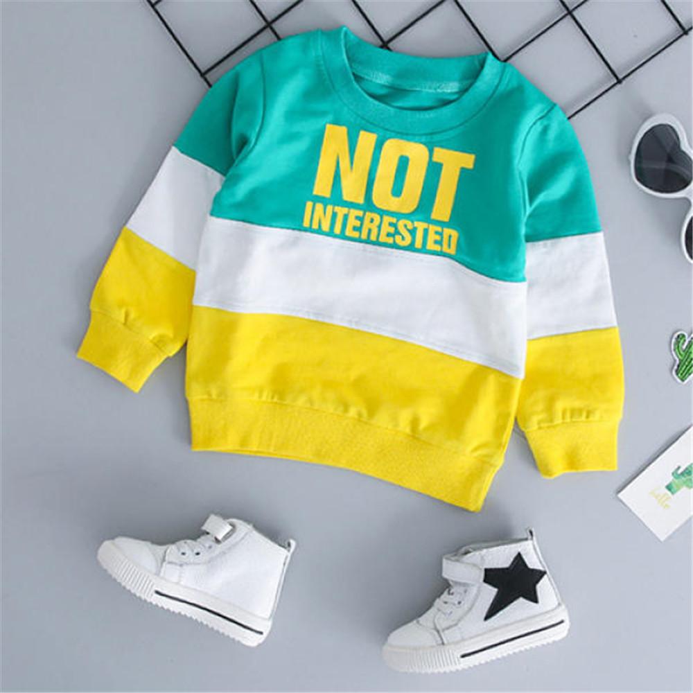 Boys Letter Print Striped Long Sleeve Top & Pants - PrettyKid