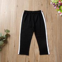 Unisex Letter Printed Elastic Waist Casual Pants Kids Clothing Vendors - PrettyKid