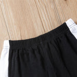 Unisex Letter Printed Elastic Waist Casual Pants Kids Clothing Vendors - PrettyKid