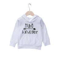 Toddler Boys Letter Printed Hooded Handsome Top Trendy Toddler Clothes Cheap - PrettyKid