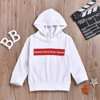 Unisex Letter Printed Hooded Top Wholesale Childrens Clothing - PrettyKid