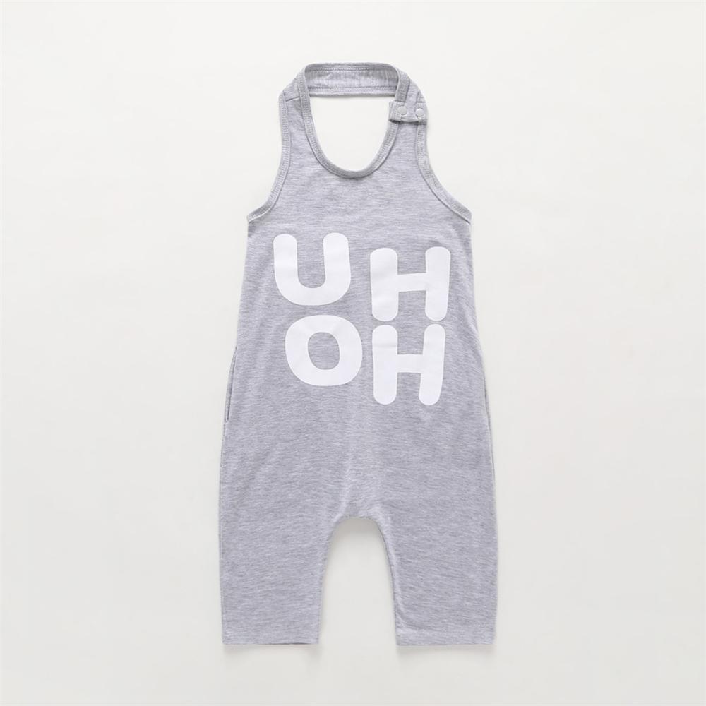 Unisex Letter Printed I-shaped Tank Top Wholesale Childrens Clothing - PrettyKid