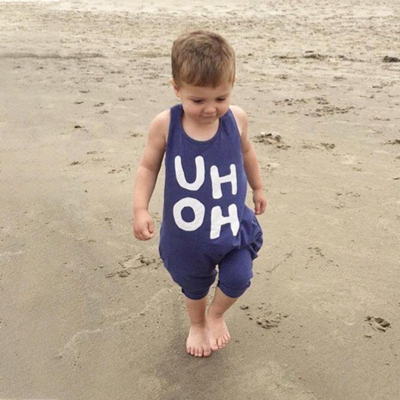 Unisex Letter Printed I-shaped Tank Top Wholesale Childrens Clothing - PrettyKid