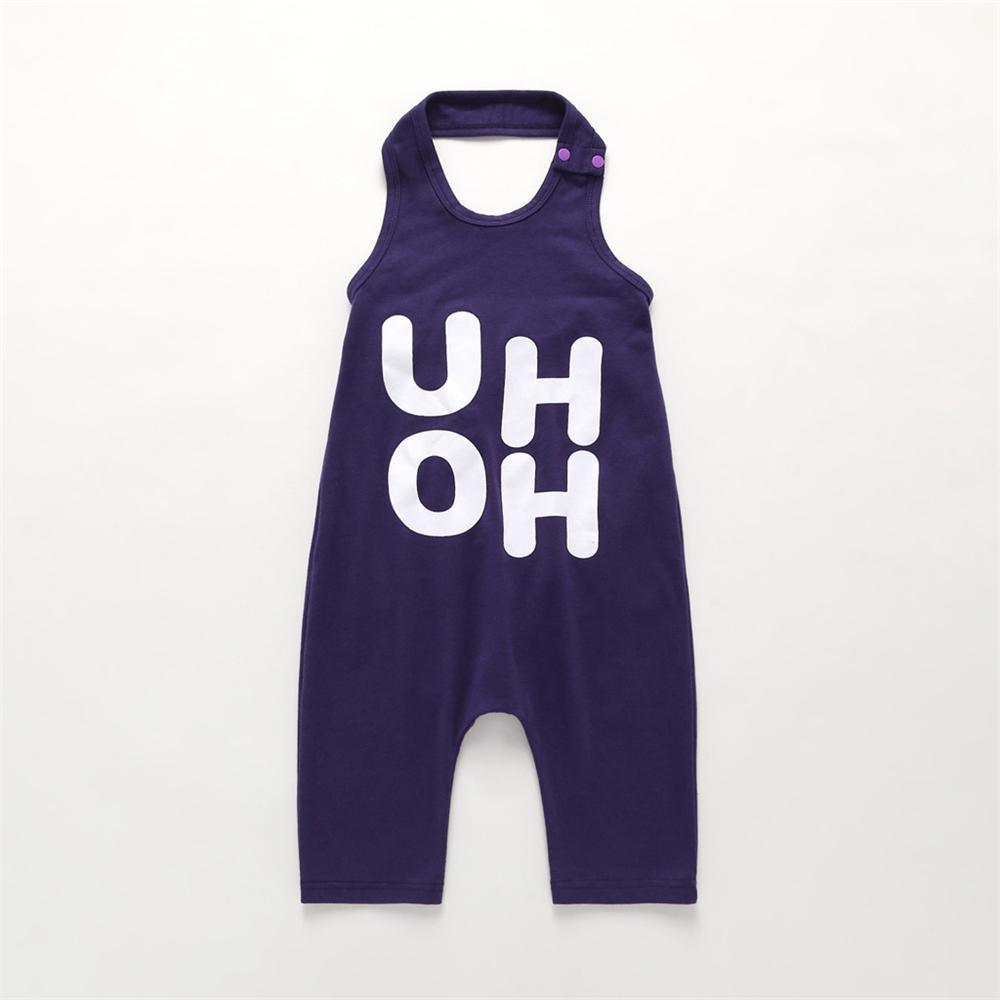 Unisex Letter Printed I-shaped Tank Top Wholesale Childrens Clothing - PrettyKid