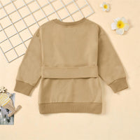 Girls Letter Printed Long Sleeve Dress & Belt Wholesale Kids Apparel - PrettyKid