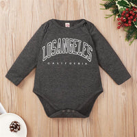 Baby Letter Printed Long Sleeve Romper Baby Clothing Cheap Wholesale - PrettyKid