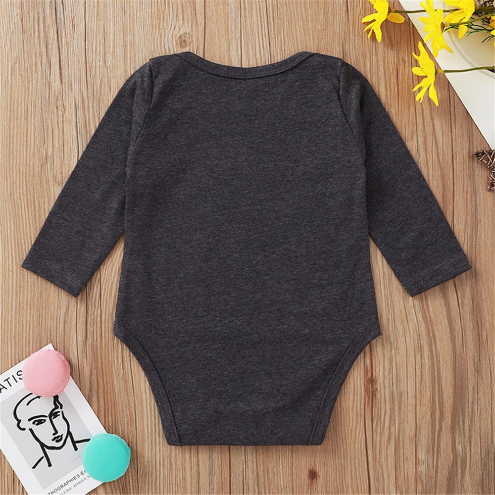 Baby Girls Letter Printed Long Sleeve Romper Buy Baby Clothes Wholesale - PrettyKid