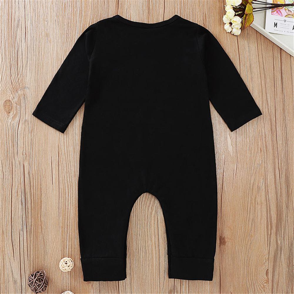 Baby Boys Letter Printed Long Sleeve Romper Buy Baby Clothes Wholesale - PrettyKid