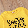 Baby Girls Letter Printed Long Sleeve Top & Cartoon Pants Babywear Wholesale - PrettyKid