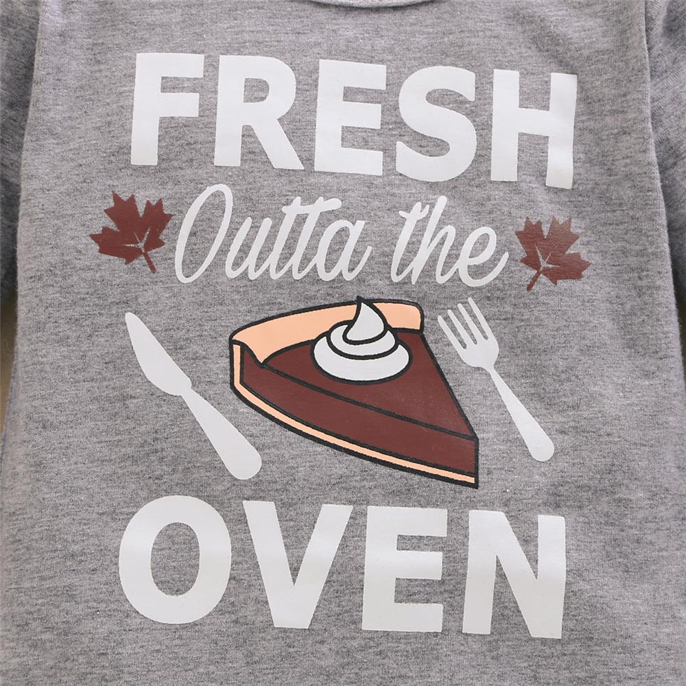 Baby Unisex Letter Printed Romper & Pants & Hat Baby Wholesales - PrettyKid