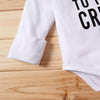 Baby Boys Letter Printed Romper & Plaid Pants & Hat Baby Clothes Vendors - PrettyKid