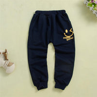 Boys Letter Printed Smiley Pants Boys Wholesale Clothing - PrettyKid