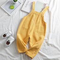 Boys Letter Printed Solid Pocket Jumpsuits - PrettyKid