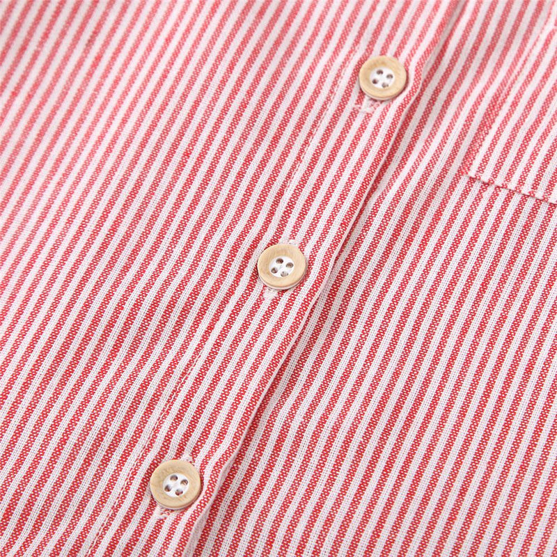 Unisex Letter Printed Striped Lapel Long Sleeve Shirt Boutique Kids Clothes Wholesale - PrettyKid