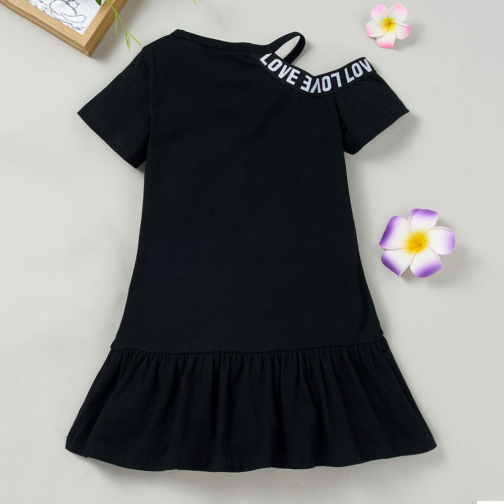 Baby Girls Black Flying Sleeve Romper & Leopard Shorts baby clothes wholesale usa - PrettyKid