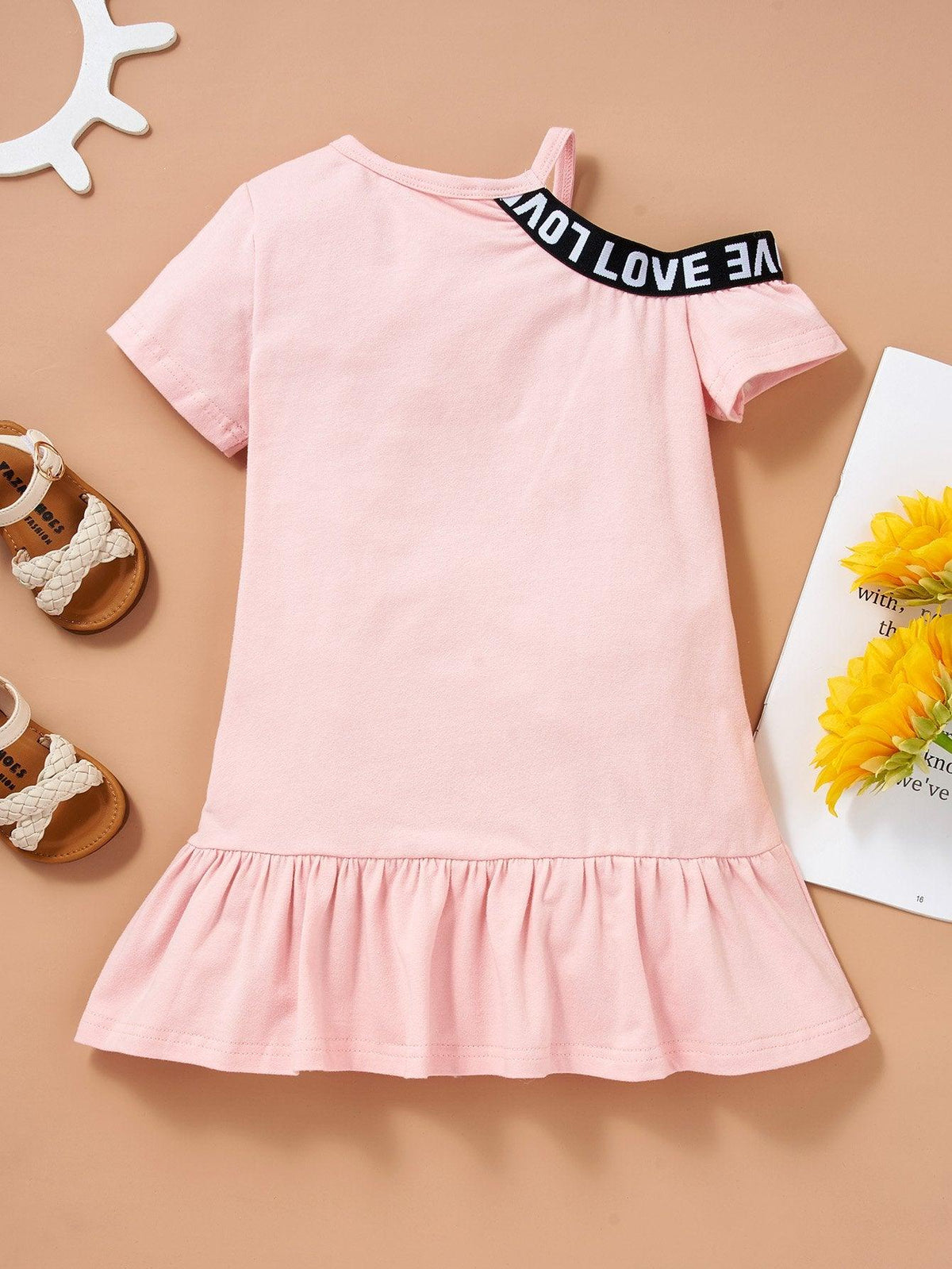 Baby Girls Black Flying Sleeve Romper & Leopard Shorts baby clothes wholesale usa - PrettyKid