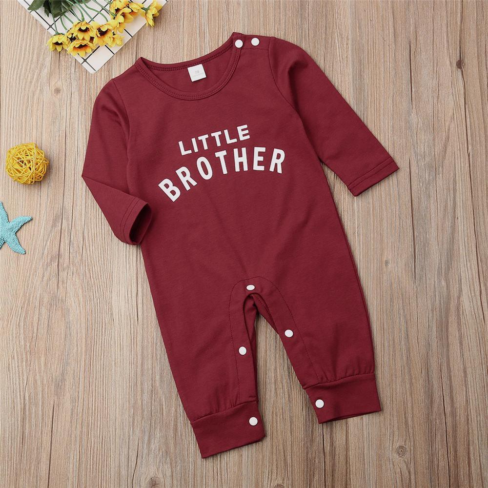 Baby Little Brother Long Sleeve Romper Buy Baby Clothes Wholesale - PrettyKid