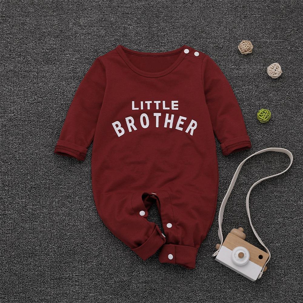 Baby Little Brother Long Sleeve Romper Buy Baby Clothes Wholesale - PrettyKid