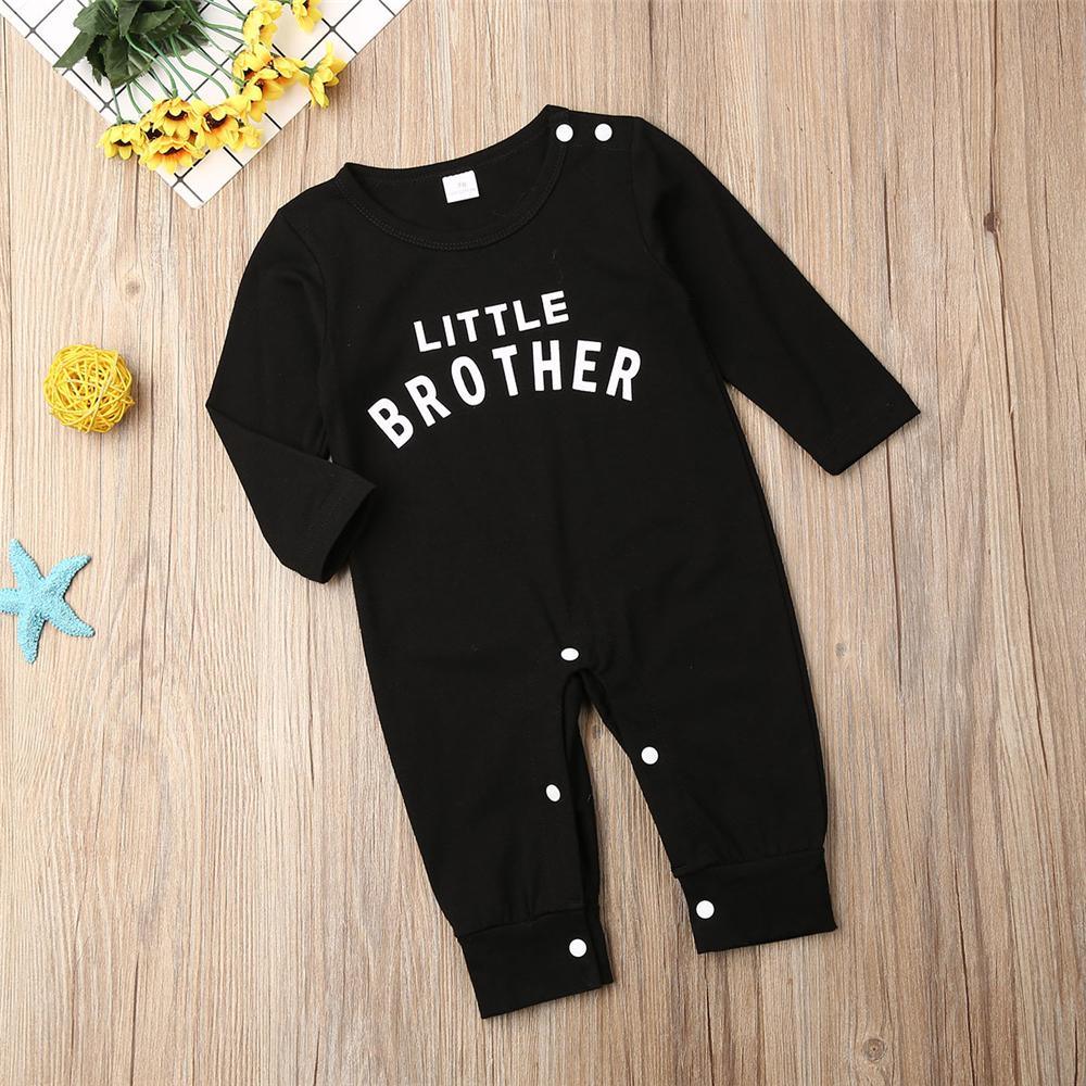 Baby Little Brother Long Sleeve Romper Buy Baby Clothes Wholesale - PrettyKid