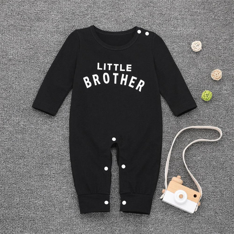 Baby Little Brother Long Sleeve Romper Buy Baby Clothes Wholesale - PrettyKid