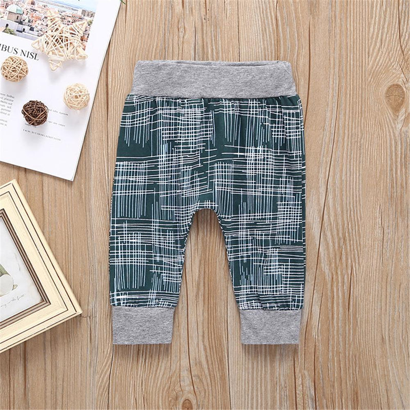 Baby Little Man Printed Short Sleeve Romper & Pants & Hat Baby Boutique clothes Wholesale - PrettyKid