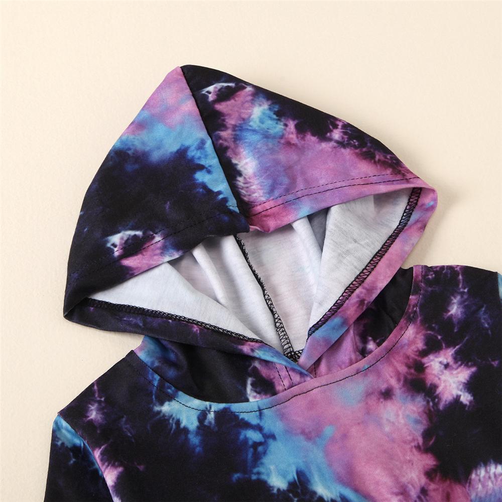Unisex Long-Sleeve Tie Dye Long Sleeve Top & Pants Wholesale Little Girl Boutique Clothing - PrettyKid