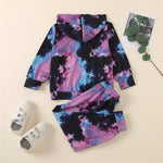 Unisex Long-Sleeve Tie Dye Long Sleeve Top & Pants Wholesale Little Girl Boutique Clothing - PrettyKid