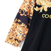 Girls Long Sleev Golden Leopard Cool Girl Printed Fashion Hooded Dress Girls Wholesale - PrettyKid