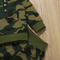 Baby Boys Long Sleeve Camouflage Top & Pants Buy Baby Clothes Wholesale - PrettyKid