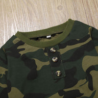 Baby Boys Long Sleeve Camouflage Top & Pants Buy Baby Clothes Wholesale - PrettyKid