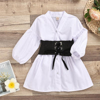 Toddler Girls Long Sleeve Cardigan Blouse & Waistband Girl Wholesale - PrettyKid