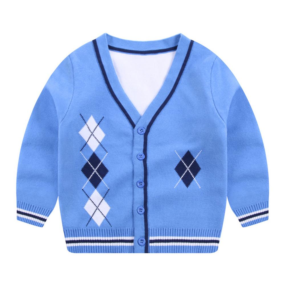 Boys Long Sleeve Cardigan Sweater Jacket - PrettyKid