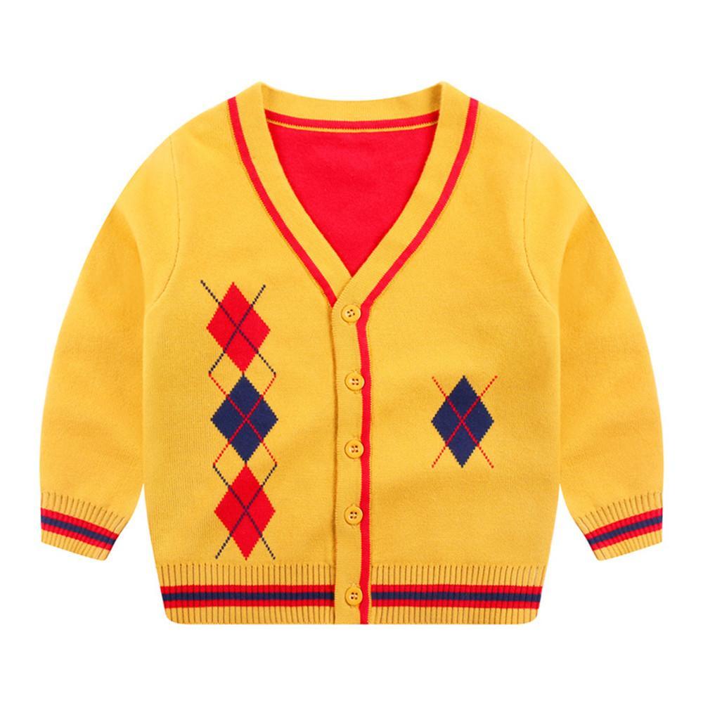 Boys Long Sleeve Cardigan Sweater Jacket - PrettyKid