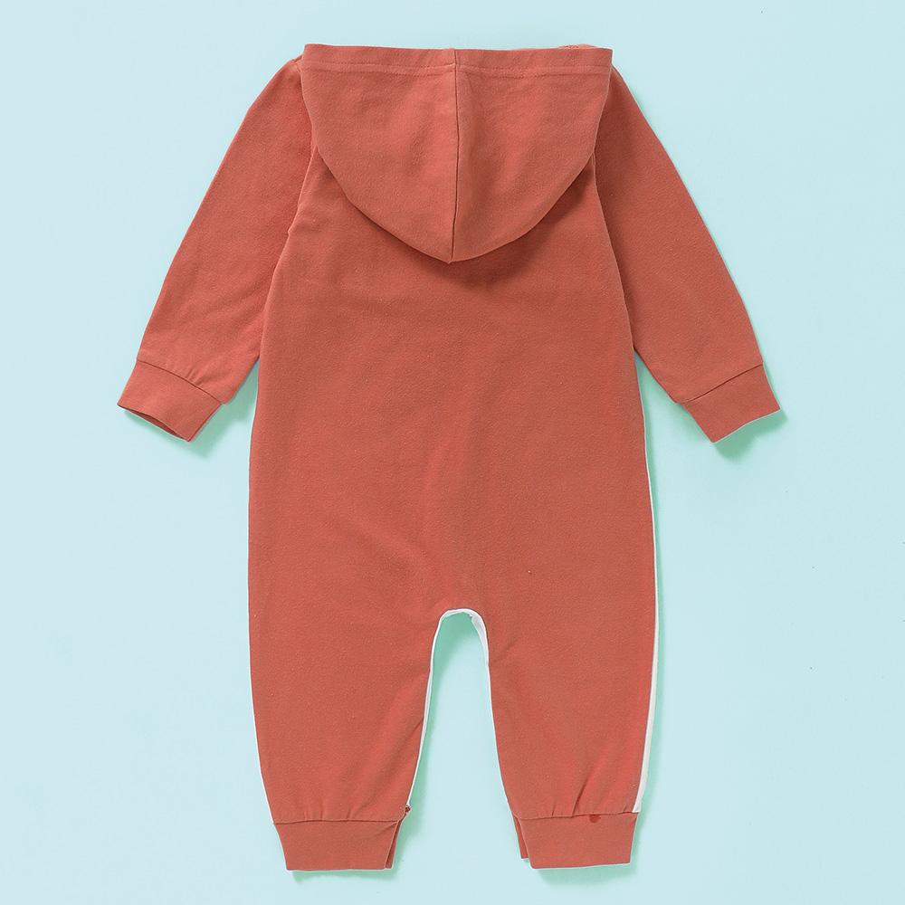 Baby Unisex Long Sleeve Cartoon Cute Hooded Romper Baby Wholesale Clothes - PrettyKid