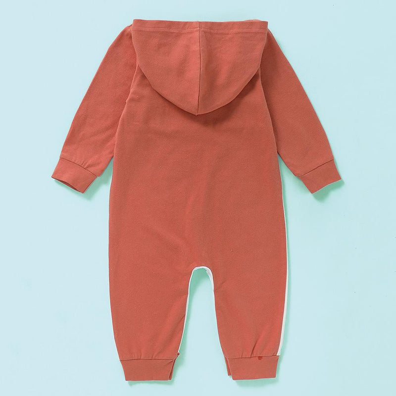 Baby Unisex Long Sleeve Cartoon Cute Hooded Romper Baby Wholesale Clothes - PrettyKid