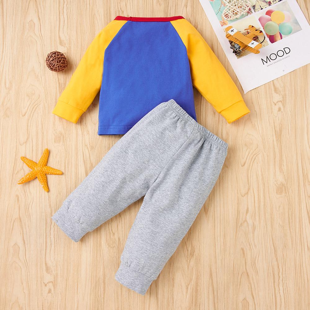 Baby Boy Long Sleeve Cartoon Cute Top & Pants Wholesale Baby Boutique Items - PrettyKid
