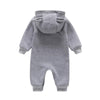 Baby Boys Long Sleeve Cartoon Hooded Romper Babywear Wholesale - PrettyKid
