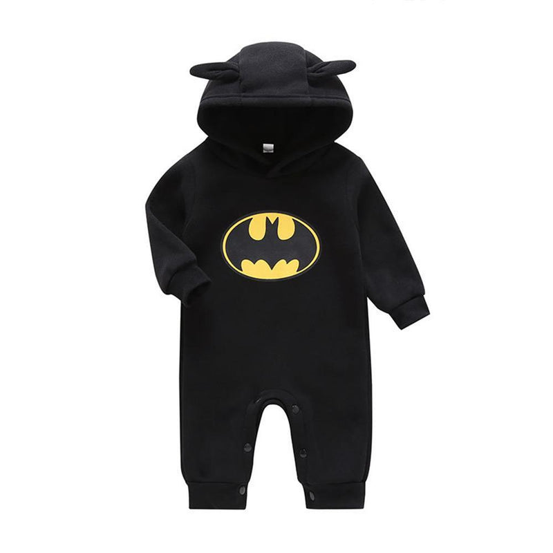 Baby Boys Long Sleeve Cartoon Hooded Romper Babywear Wholesale - PrettyKid