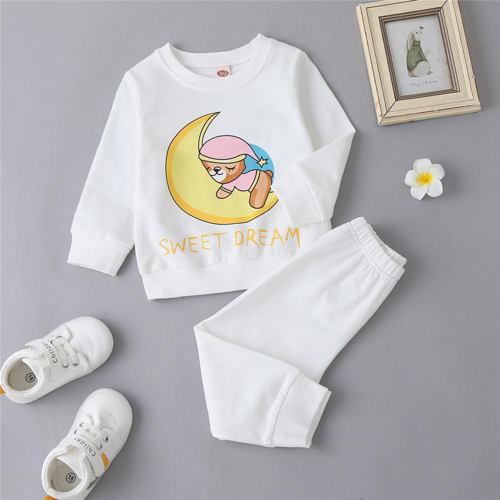 Baby Unisex Long Sleeve Cartoon Pajama Set Baby Clothing Distributor - PrettyKid