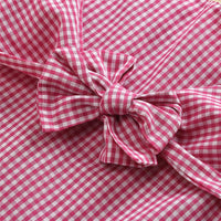 Girls Long Sleeve Casual Bow Top & Plaid Skirt Wholesale Little Girls Clothes - PrettyKid