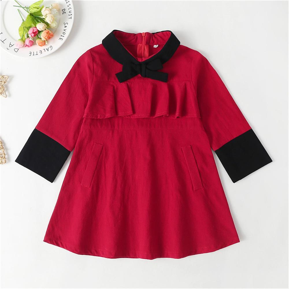 Girls Long Sleeve Casual Dress Girls Boutique Wholesale - PrettyKid
